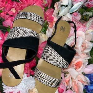 snakeskin sandals